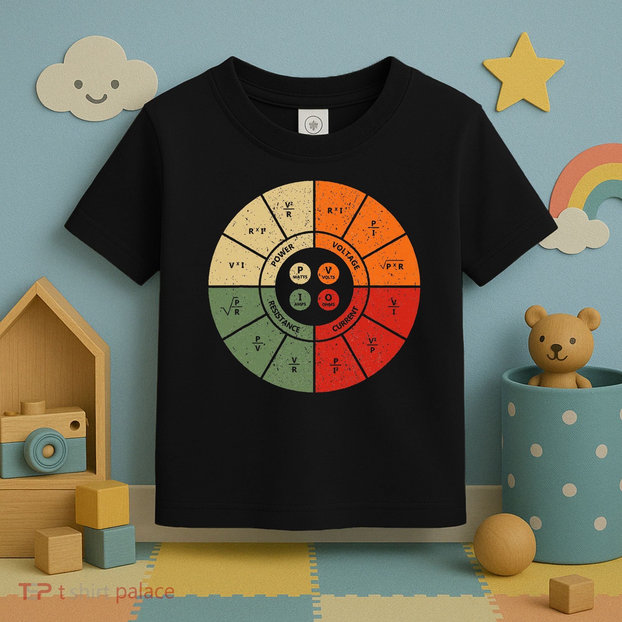 Ohms Law Diagram Electrical Electronics Engineer Toddler T-Shirt