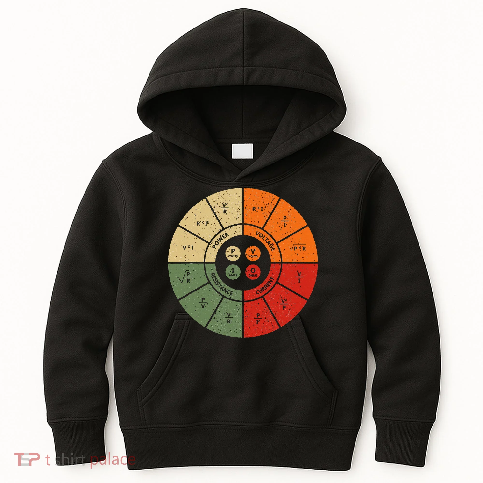 Ohms Law Diagram Electrical Electronics Engineer Kids Hoodie