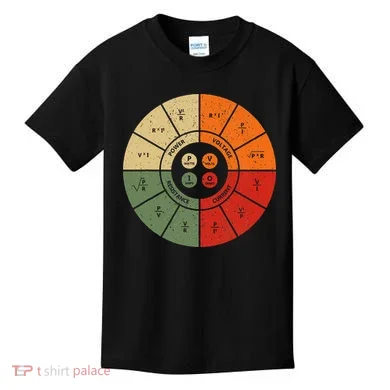 Ohms Law Diagram Electrical Electronics Engineer Kids T-Shirt
