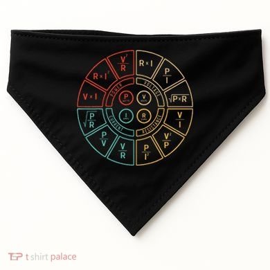 Ohms Law Diagram For Electrical Engineer USA-Made Doggie Bandana
