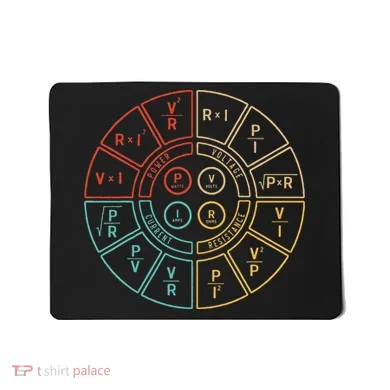Ohms Law Diagram For Electrical Engineer Mousepad