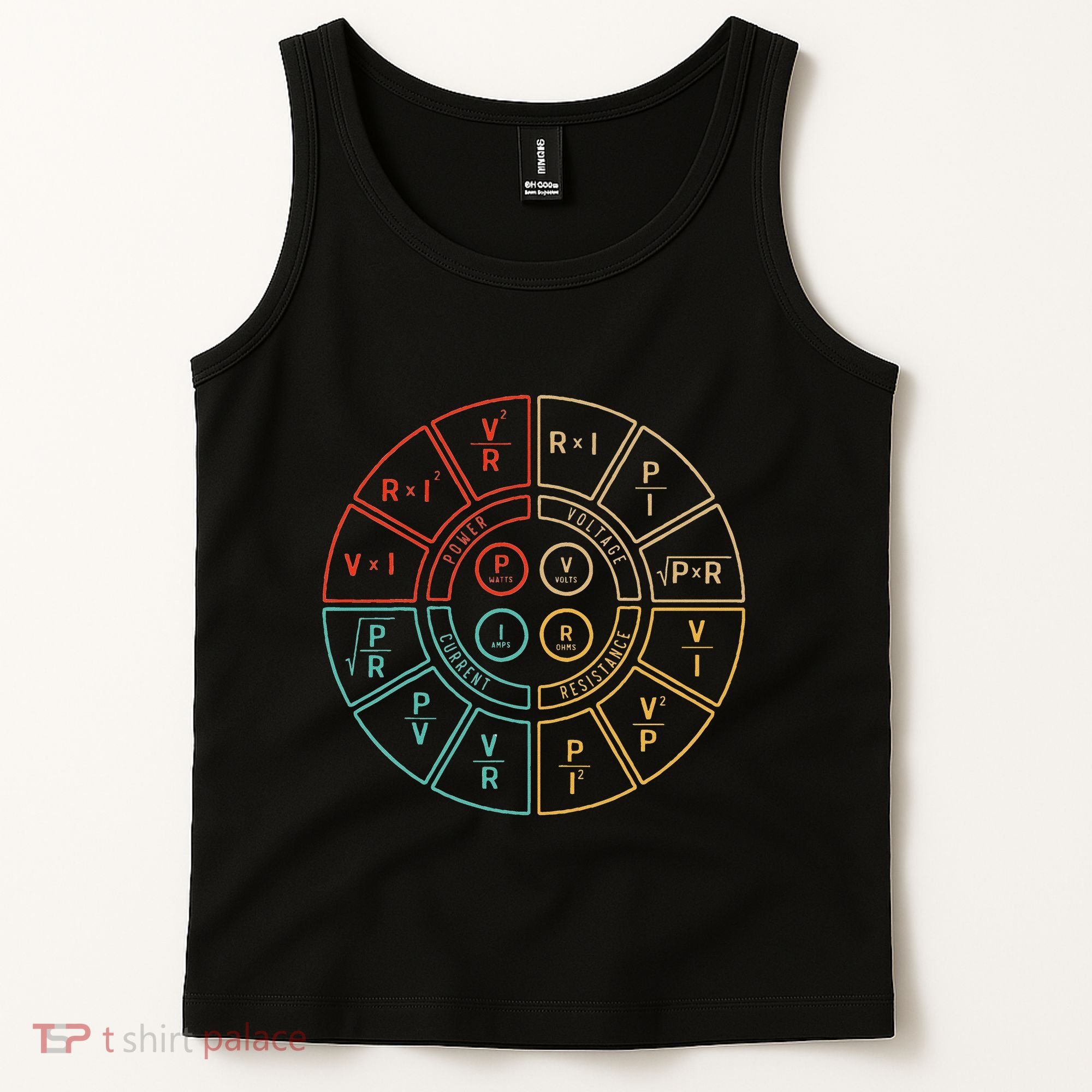 Ohms Law Diagram For Electrical Engineer Tank Top