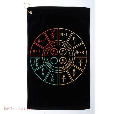 Ohms Law Diagram For Electrical Engineer Golf Towel