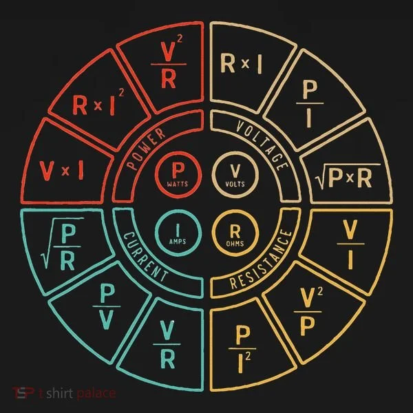 Ohms Law Diagram For Electrical Engineer Women's Long Sleeve Shirt