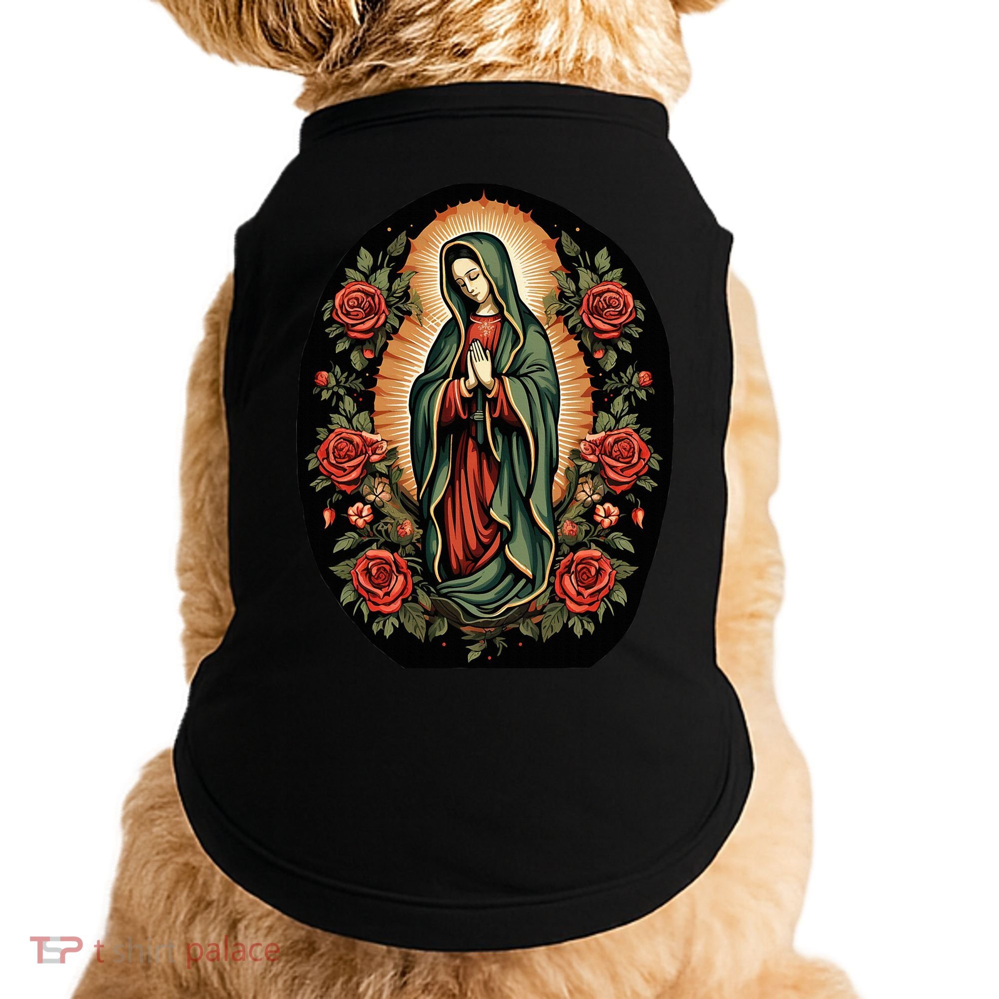 Our Lady De Guadalupe Sant Mary For Christians Catholics Doggie Tank