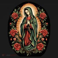 Our Lady De Guadalupe Sant Mary For Christians Catholics Women's Hoodie thumb 2