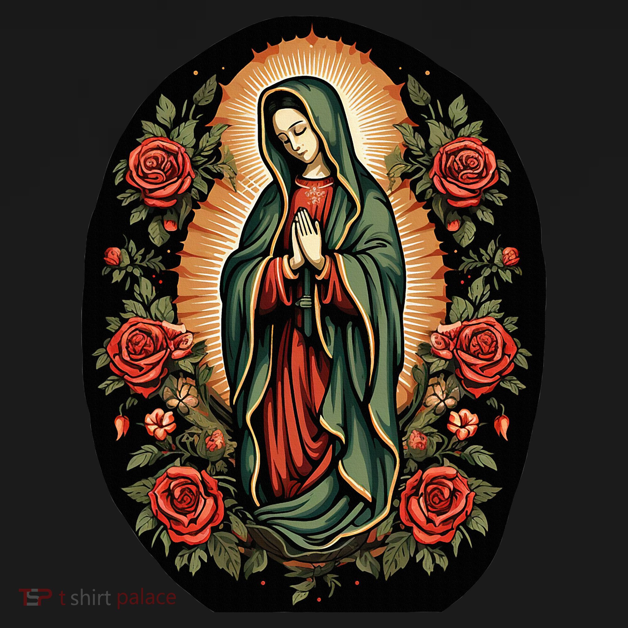 Our Lady De Guadalupe Sant Mary For Christians Catholics Women's Hoodie