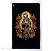 Our Lady De Guadalupe Sant Mary For Christians Catholics Golf Towel thumb 0