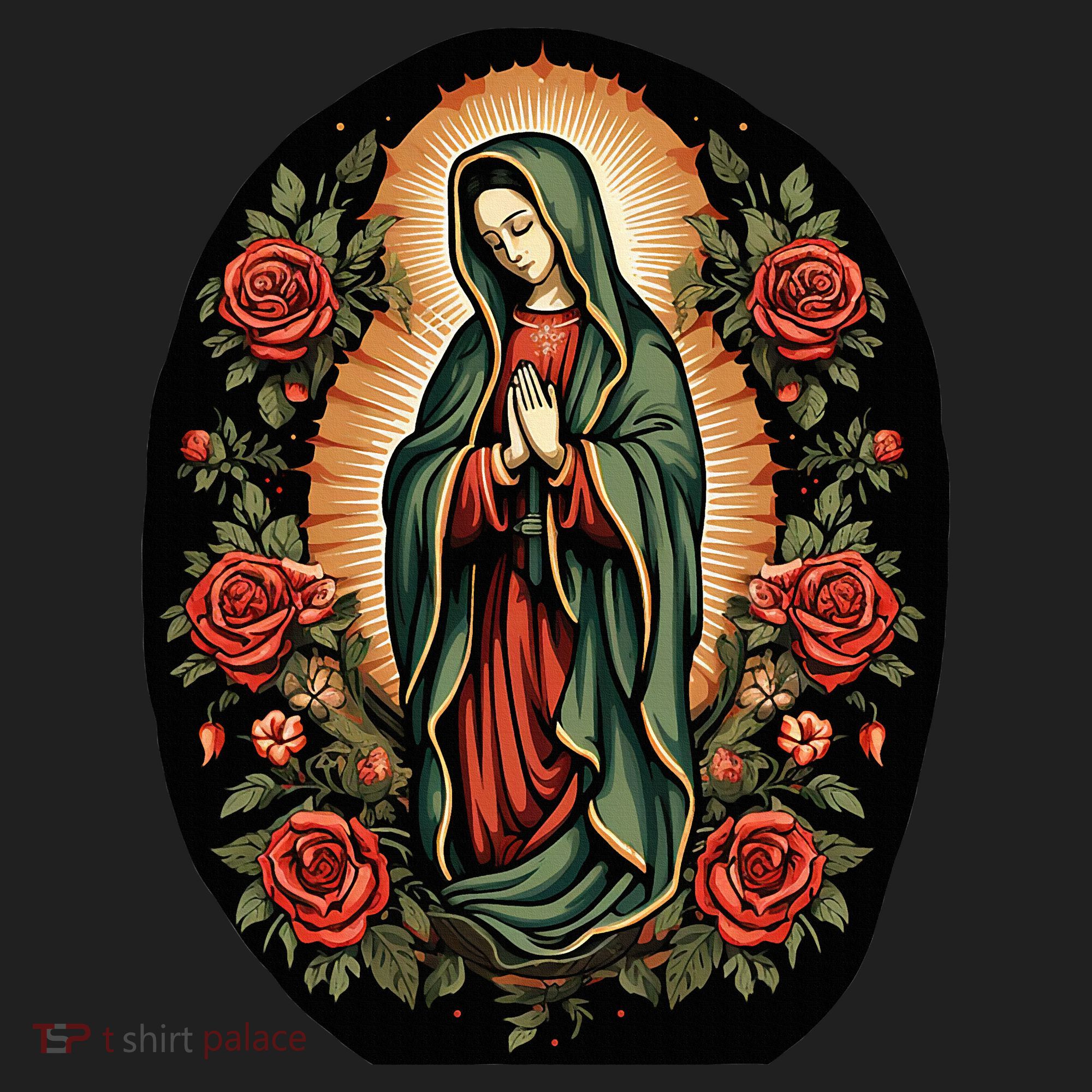 Our Lady De Guadalupe Sant Mary For Christians Catholics Golf Towel