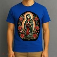Our Lady De Guadalupe Sant Mary For Christians Catholics T-Shirt thumb 3