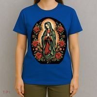 Our Lady De Guadalupe Sant Mary For Christians Catholics T-Shirt thumb 4
