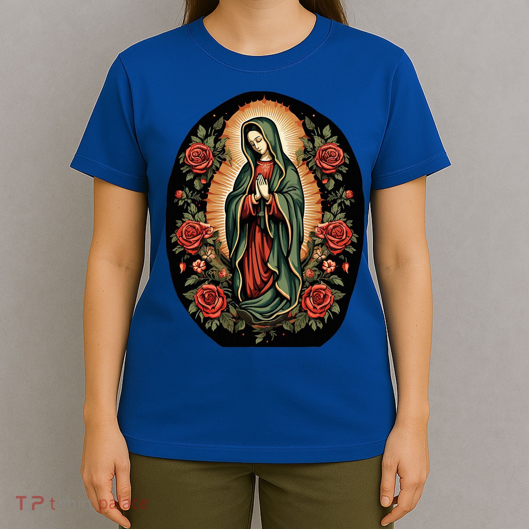 Our Lady De Guadalupe Sant Mary For Christians Catholics T-Shirt