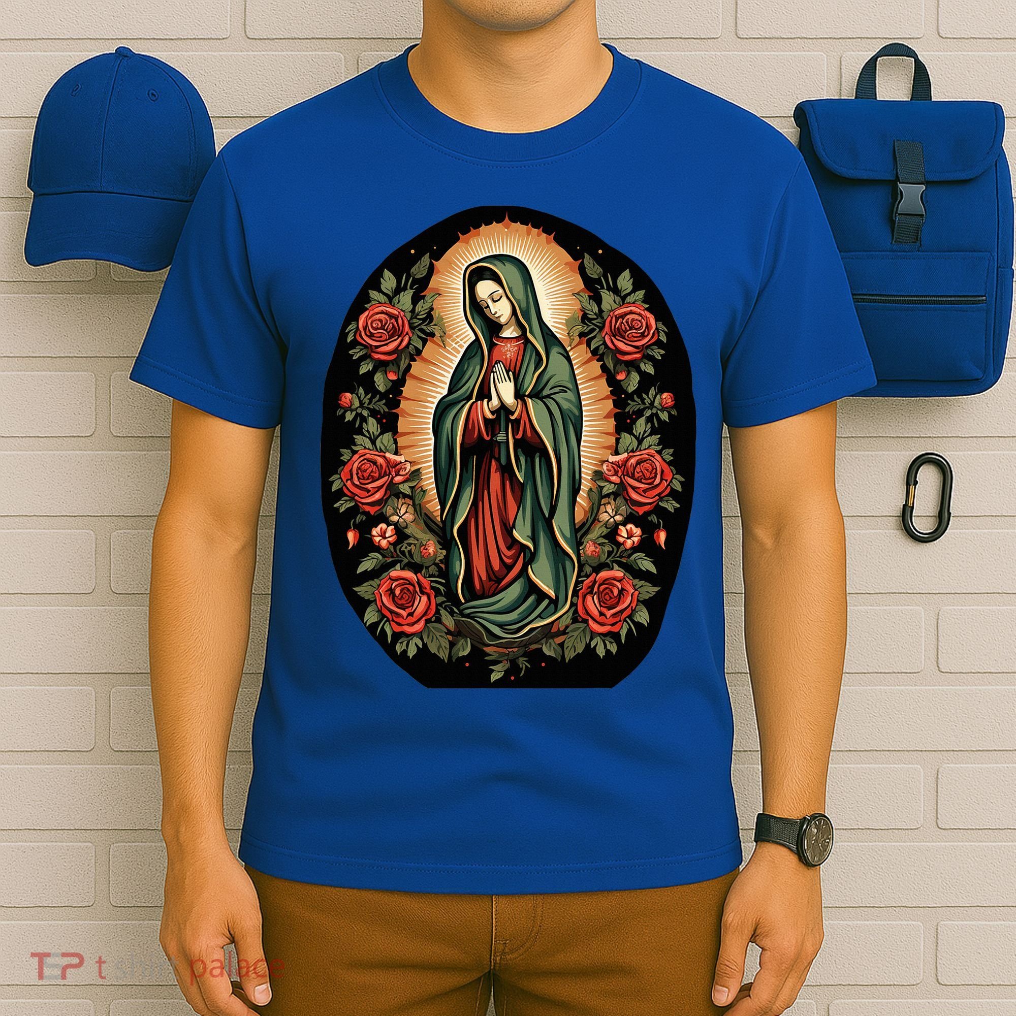 Our Lady De Guadalupe Sant Mary For Christians Catholics T-Shirt