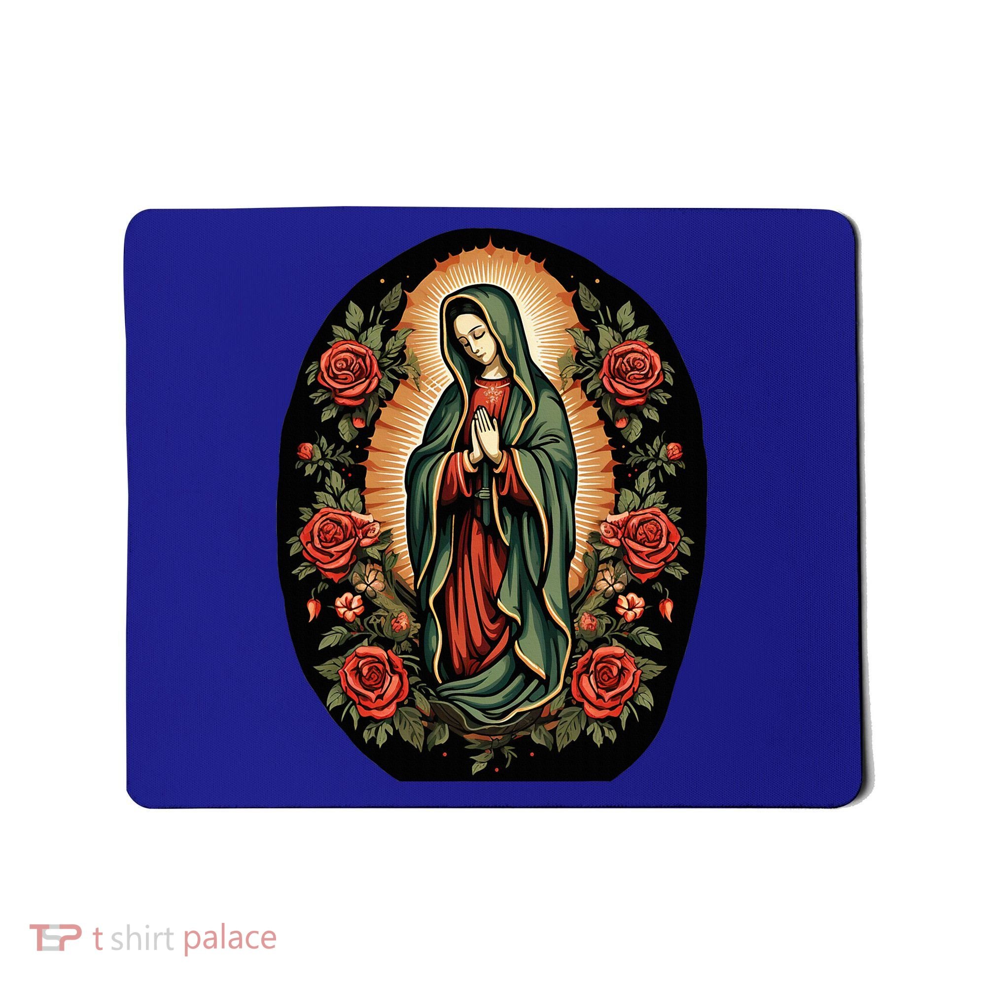 Our Lady De Guadalupe Sant Mary For Christians Catholics Mousepad