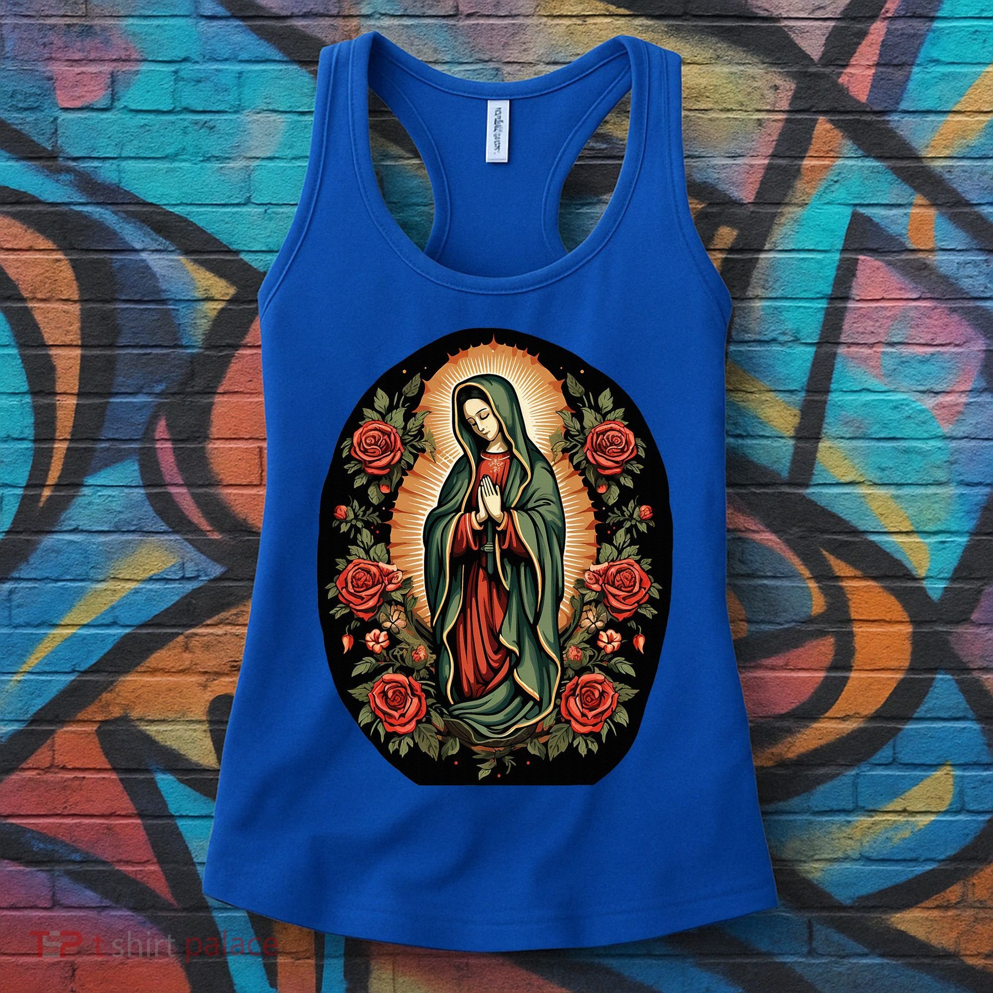 Our Lady De Guadalupe Sant Mary For Christians Catholics Women's Tank Top
