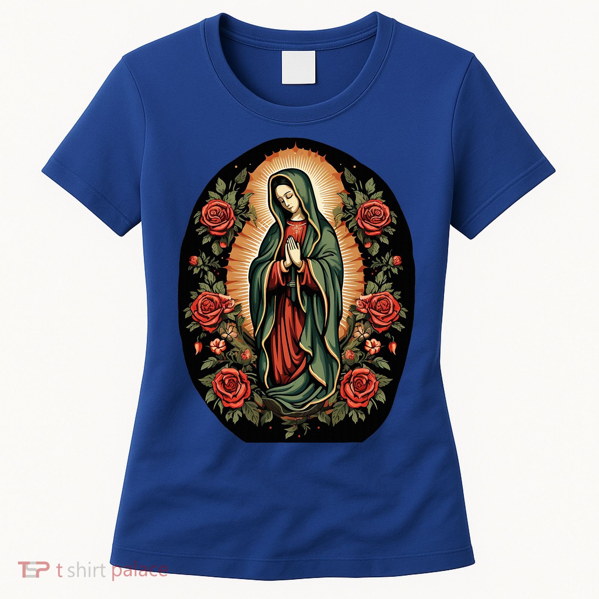 Our Lady De Guadalupe Sant Mary For Christians Catholics Women's T-Shirt