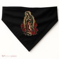 Our Lady De Guadalupe Sant Mary For Christians, Catholics USA-Made Doggie Bandana thumb 0