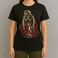 Our Lady De Guadalupe Sant Mary For Christians, Catholics T-Shirt thumb 4
