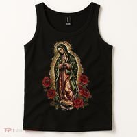 Our Lady De Guadalupe Sant Mary For Christians, Catholics Tank Top thumb 2
