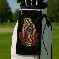 Our Lady De Guadalupe Sant Mary For Christians, Catholics Golf Towel thumb 2