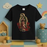 Our Lady De Guadalupe Sant Mary For Christians, Catholics Toddler T-Shirt thumb 3