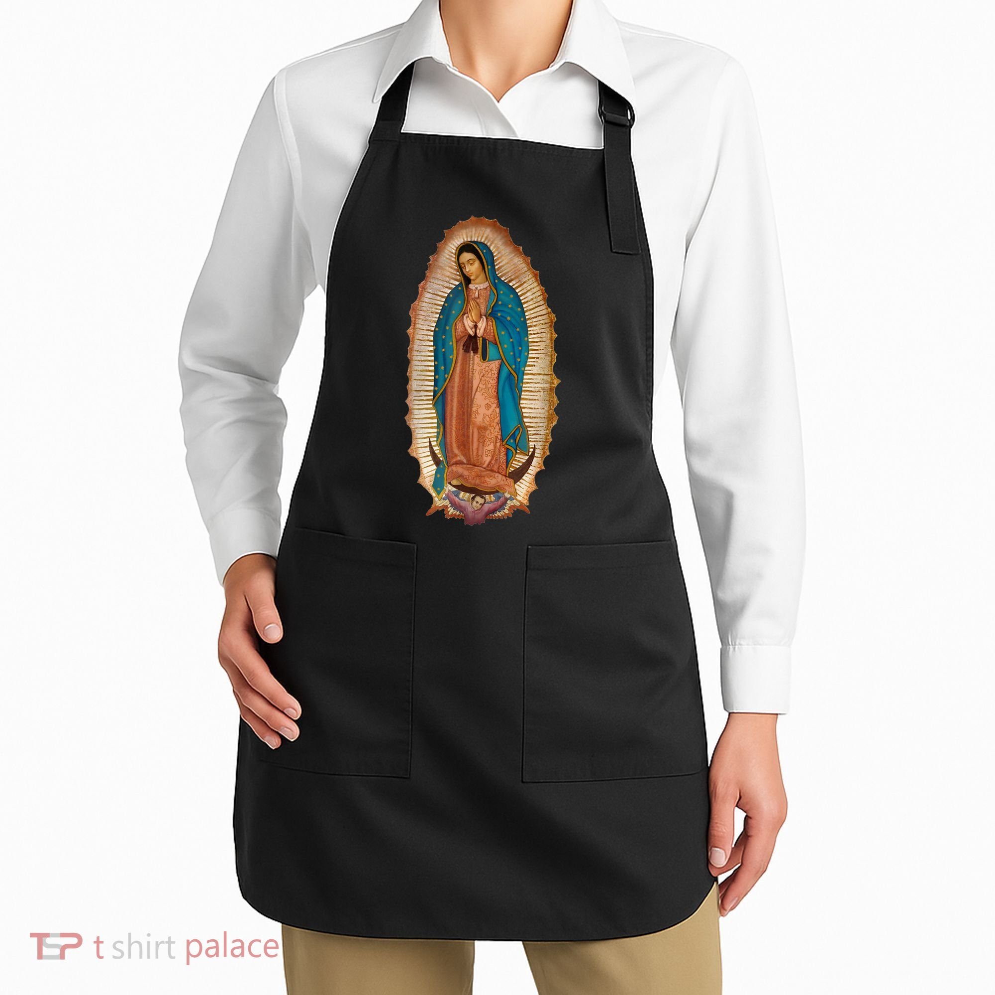 Our Lady De Guadalupe Sant Mary For Christians Catholics Apron