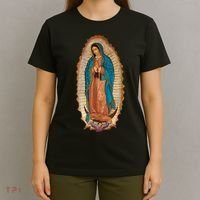 Our Lady De Guadalupe Sant Mary For Christians Catholics T-Shirt thumb 4