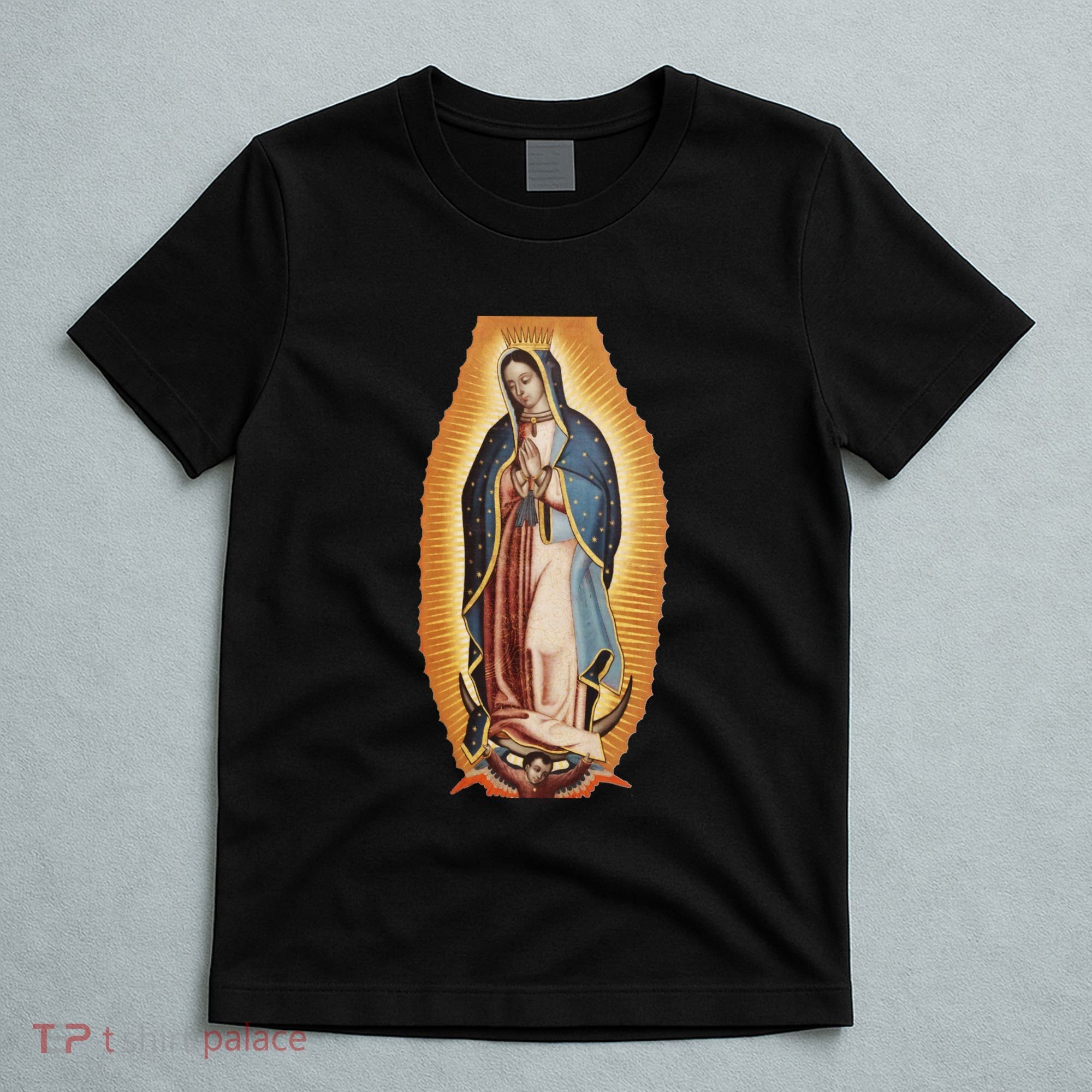 Our Lady De Guadalupe Mary Mother Of God Christian Catholics Rosary T-Shirt