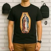 Our Lady De Guadalupe Mary Mother Of God Christian Catholics Rosary T-Shirt thumb 6