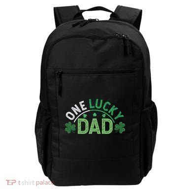One Lucky Dad Shamrock Papa Irish Saint Patricks Day Daddy Backpack