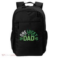 One Lucky Dad Shamrock Papa Irish Saint Patricks Day Daddy Backpack thumb 0