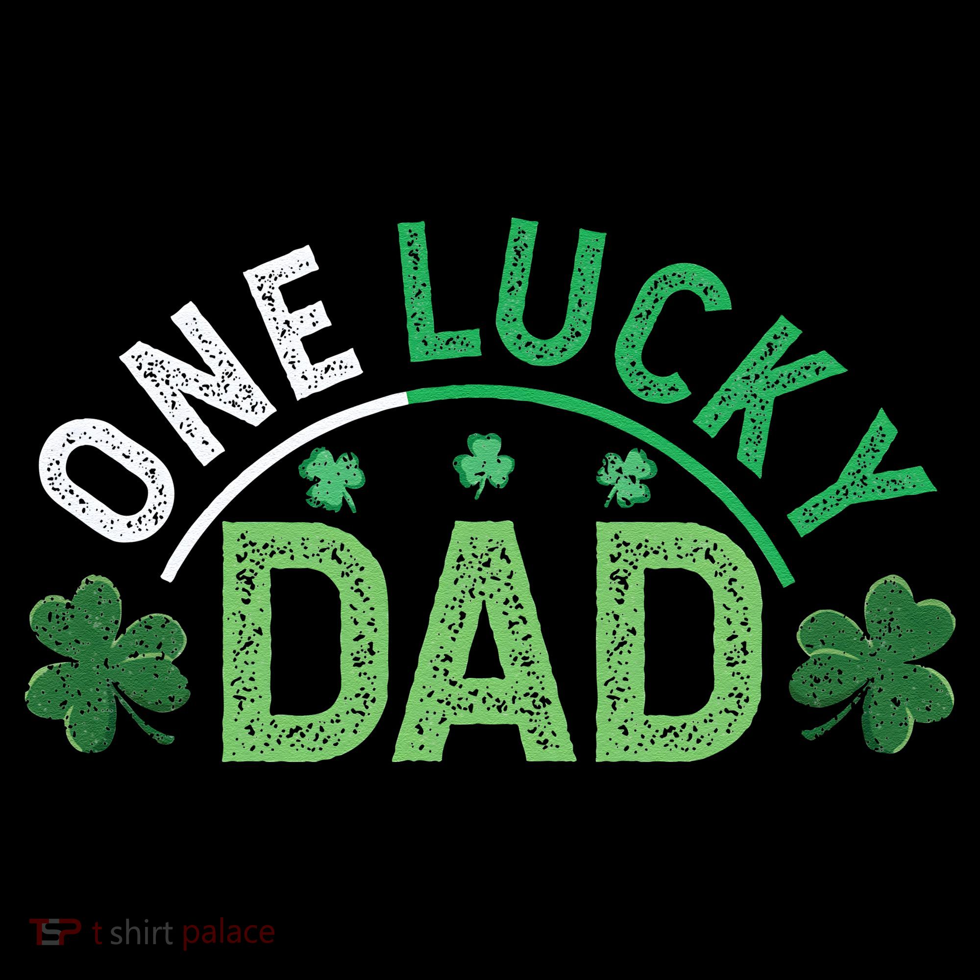One Lucky Dad Shamrock Papa Irish Saint Patricks Day Daddy Coffee Mug