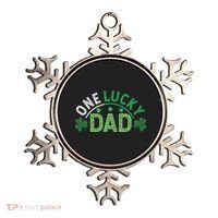 One Lucky Dad Shamrock Papa Irish Saint Patricks Day Daddy Ornament thumb 0