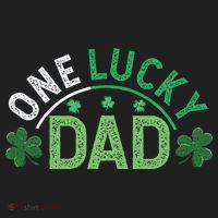 One Lucky Dad Shamrock Papa Irish Saint Patricks Day Daddy Hat thumb 2