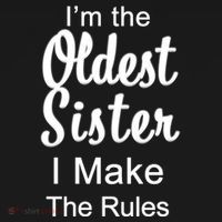 Oldest Sister I Make The Rules Funny Doggie Tank thumb 4