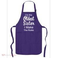 Oldest Sister I Make The Rules Funny Apron thumb 0