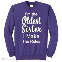 Oldest Sister I Make The Rules Funny Sweatshirt thumb 0