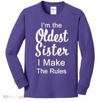 Oldest Sister I Make The Rules Funny Kids Long Sleeve Shirt thumb 0