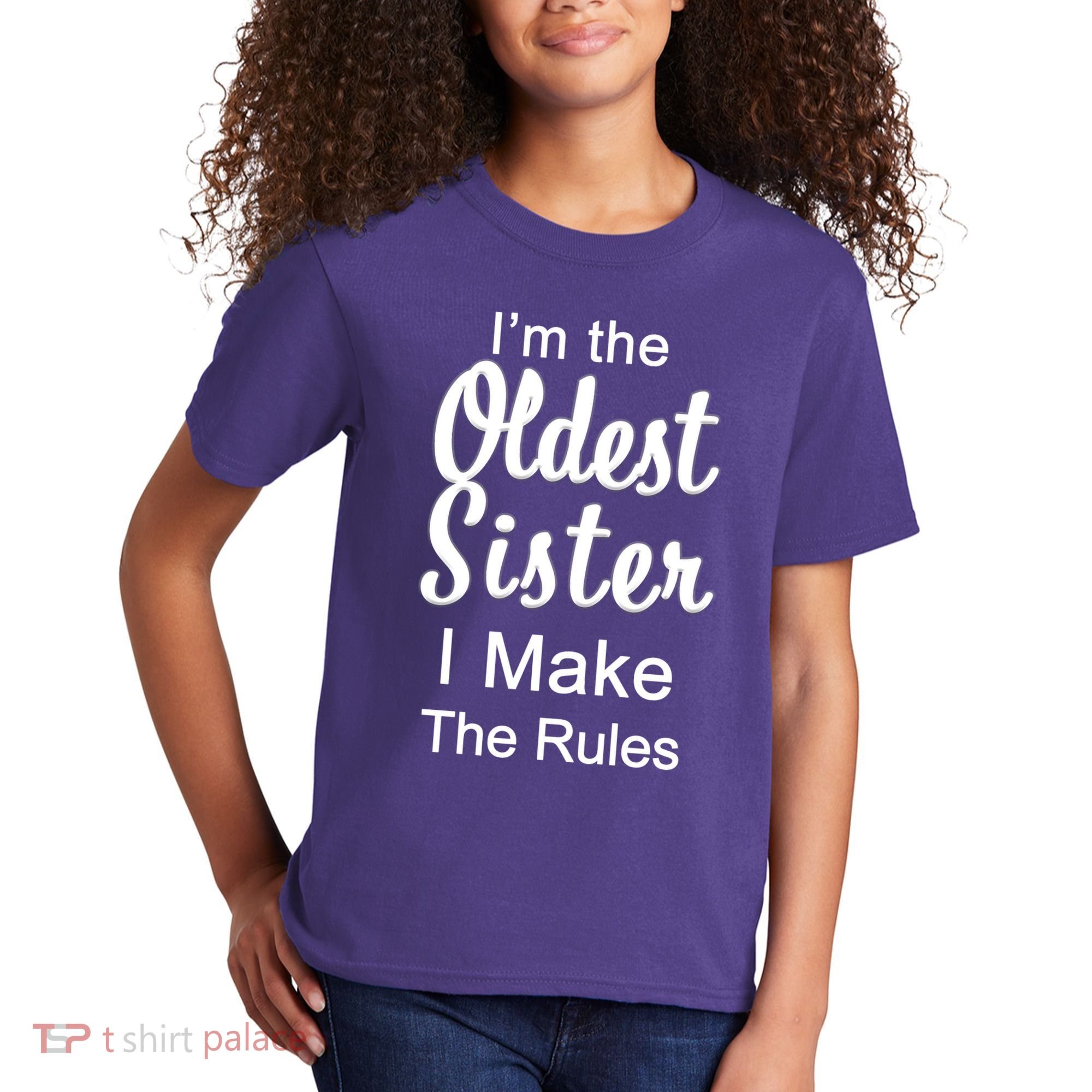 Oldest Sister I Make The Rules Funny Kids T-Shirt