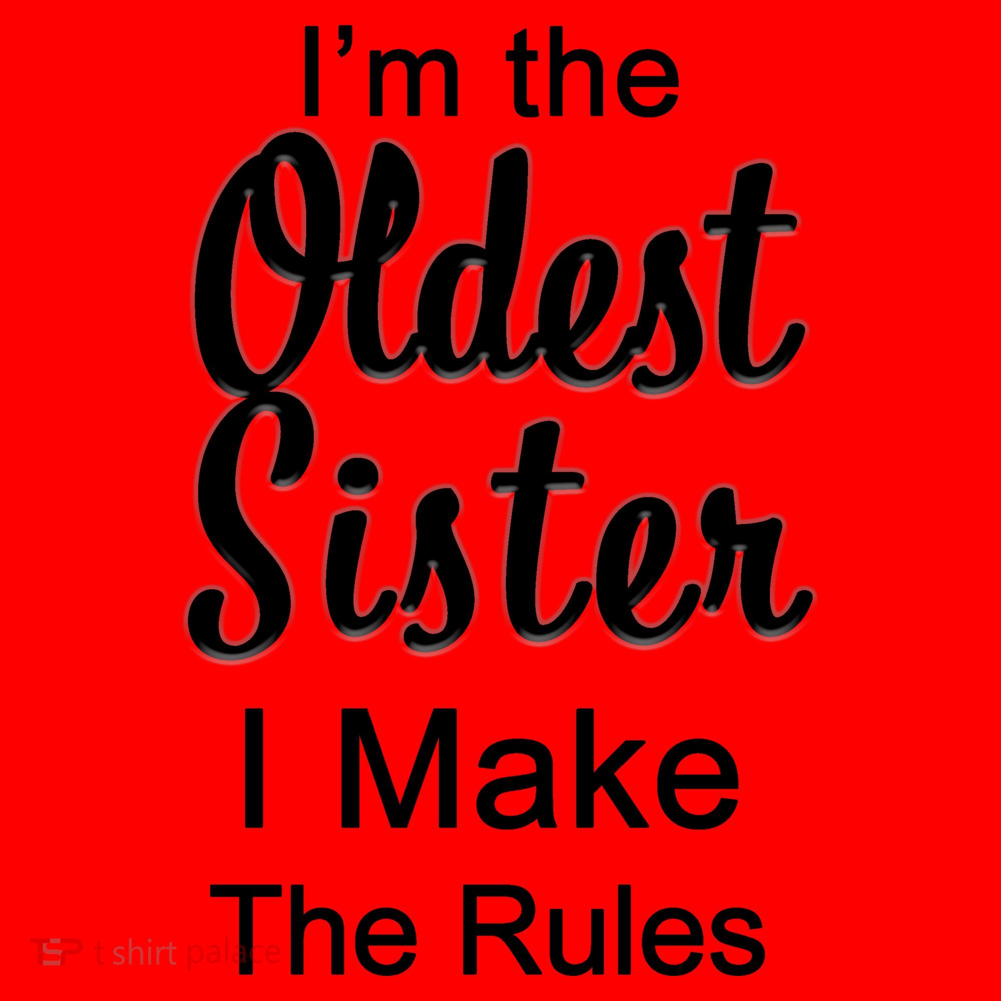 Oldest Sister I Make The Rules Funny Santa Hat