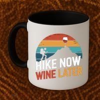 Outdoor Lover Funny Hike Now Wine Later Hiker Mom  Coffee Mug thumb 2