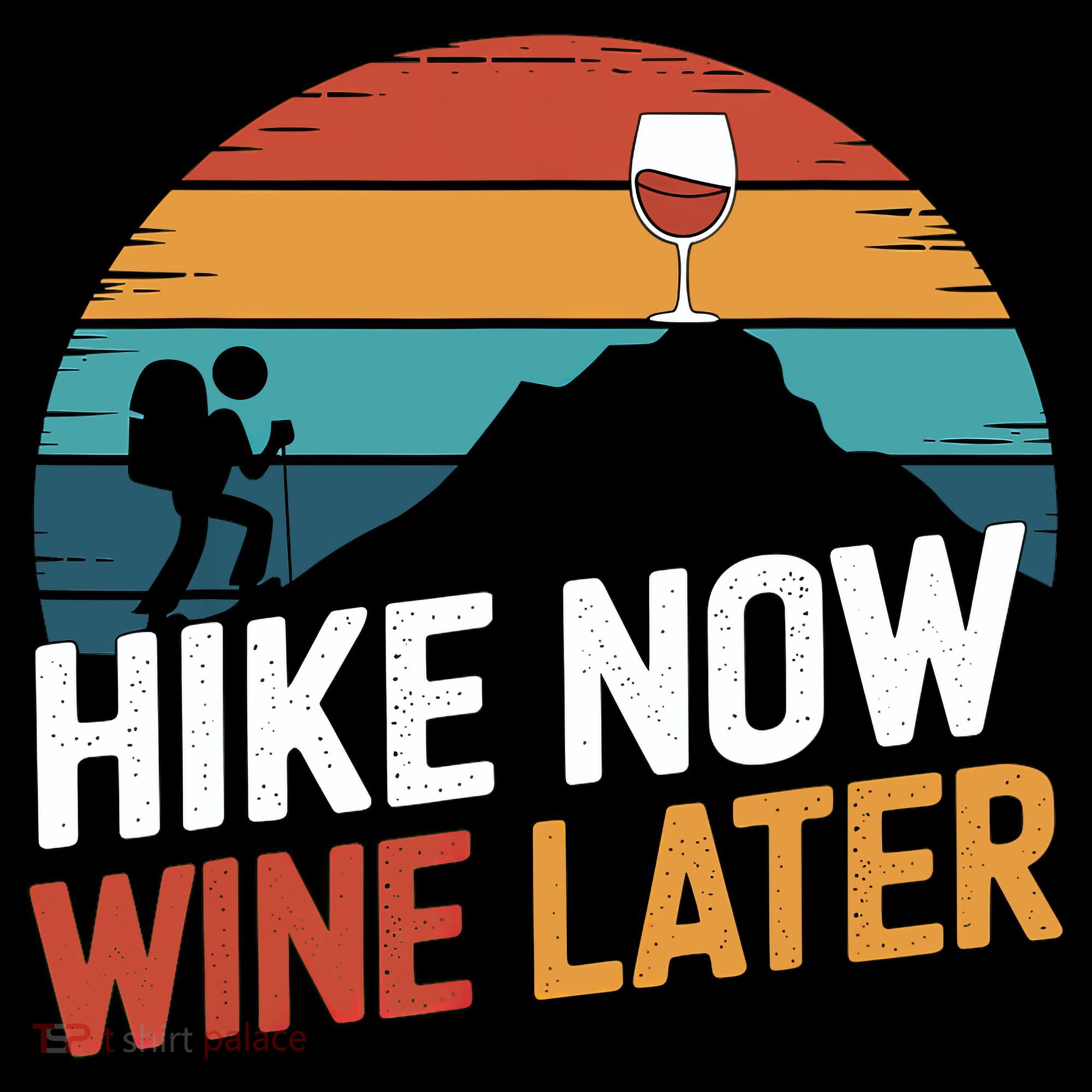 Outdoor Lover Funny Hike Now Wine Later Hiker Mom  Coffee Mug
