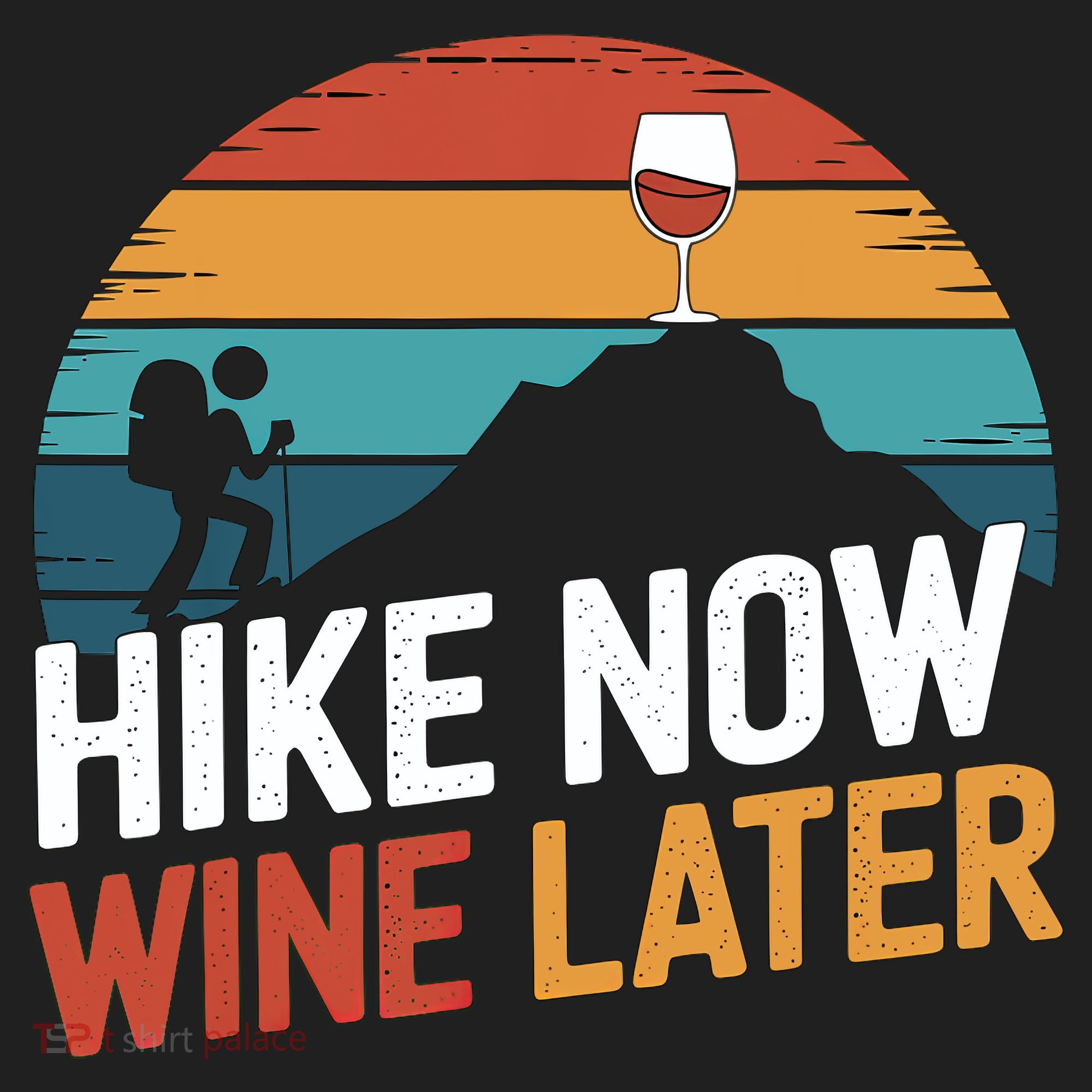 Outdoor Lover Funny Hike Now Wine Later Hiker Mom  Beanie