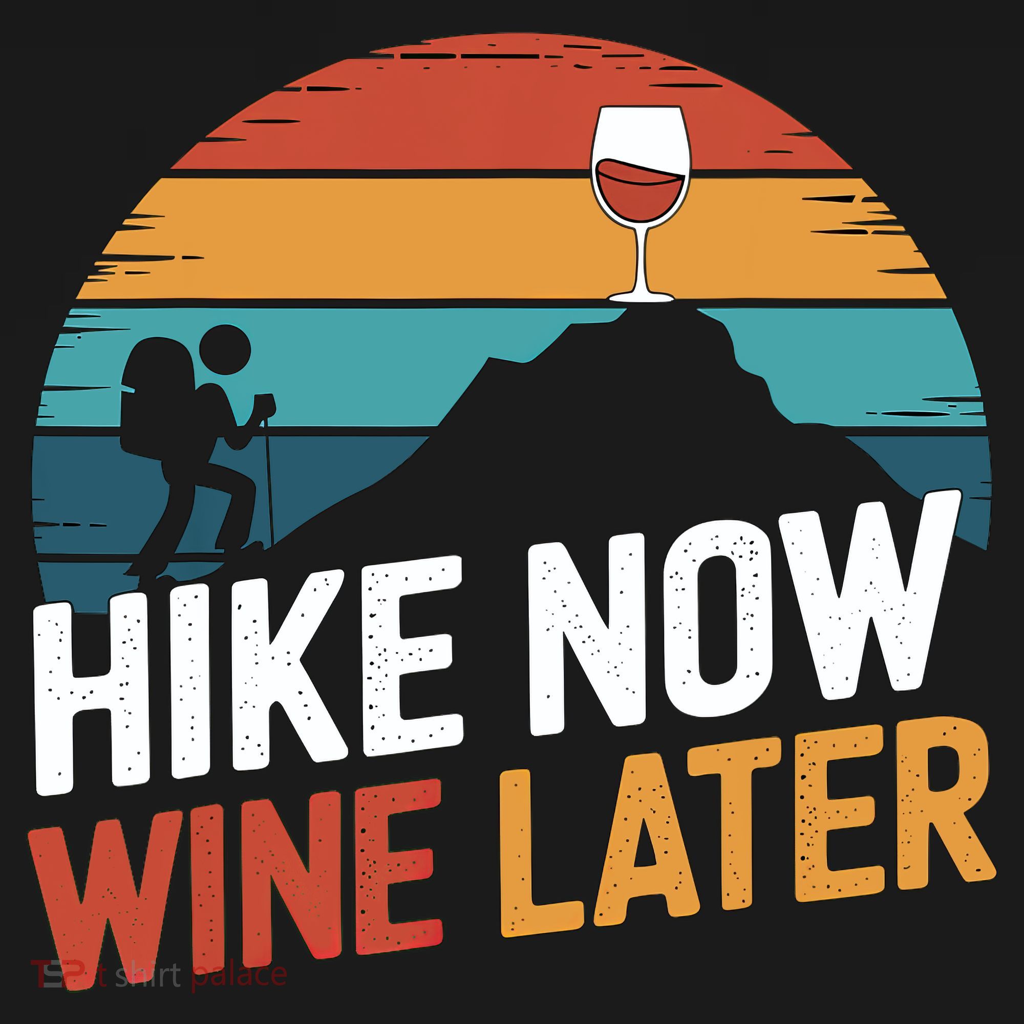 Outdoor Lover Funny Hike Now Wine Later Hiker Mom  Women's Hoodie