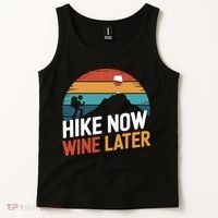 Outdoor Lover Funny Hike Now Wine Later Hiker Mom  Tank Top thumb 2