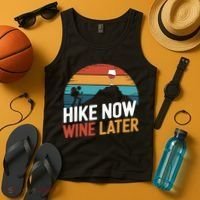 Outdoor Lover Funny Hike Now Wine Later Hiker Mom  Tank Top thumb 4