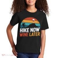 Outdoor Lover Funny Hike Now Wine Later Hiker Mom  Kids T-Shirt thumb 2