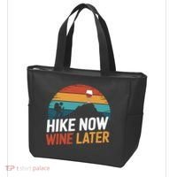 Outdoor Lover Funny Hike Now Wine Later Hiker Mom  Tote Bag thumb 3