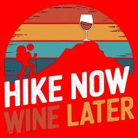 Outdoor Lover Funny Hike Now Wine Later Hiker Mom  Santa Hat thumb 1
