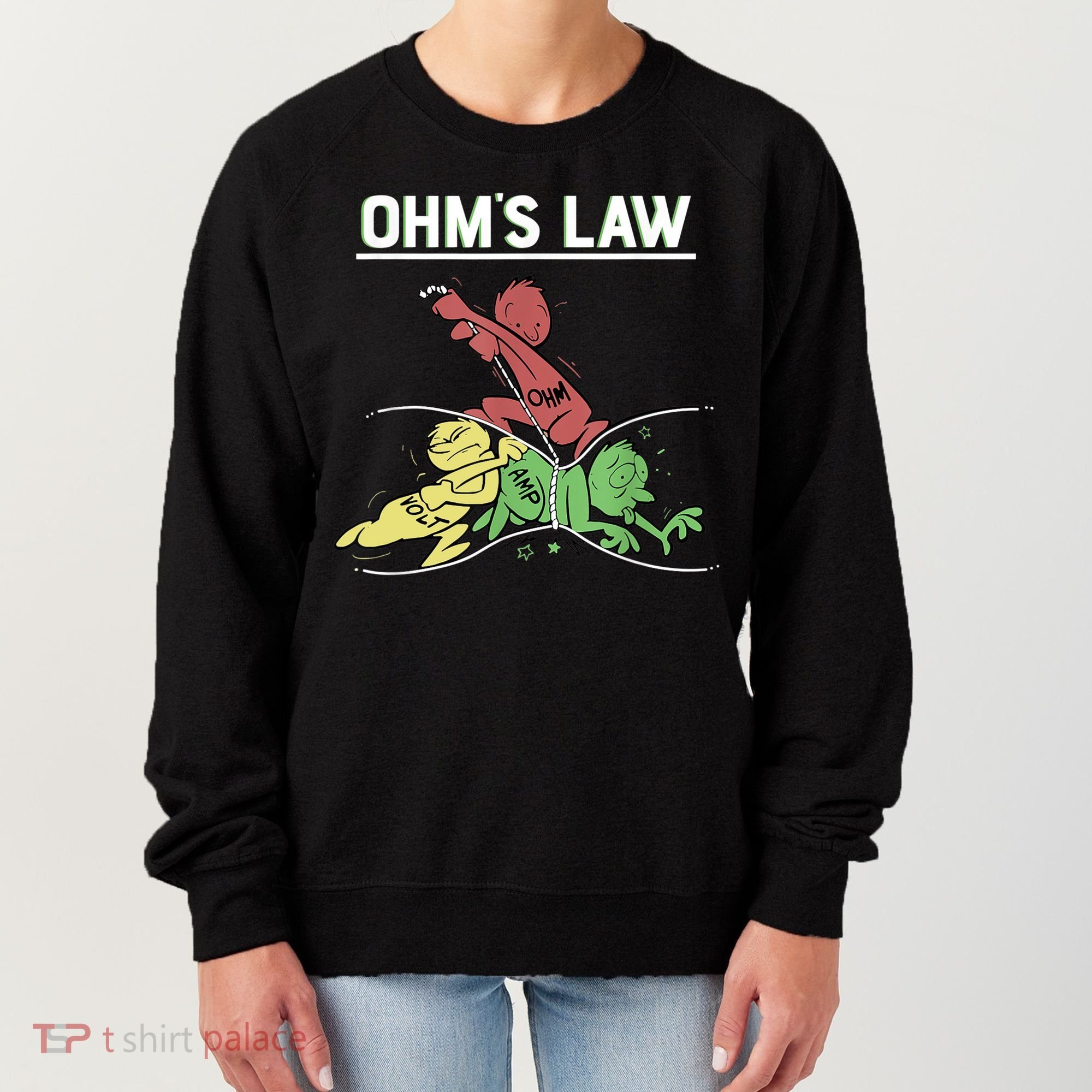 Ohms Law Funny Shirt.Electrical Electronics Engineer Funny T TShirt Women's Sweatshirt